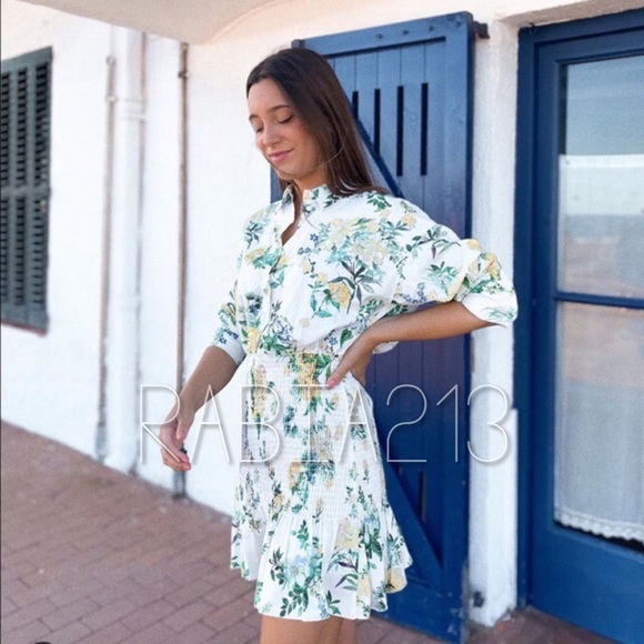 ZARA FLORAL PRINT DRESS - Picture 6 of 16
